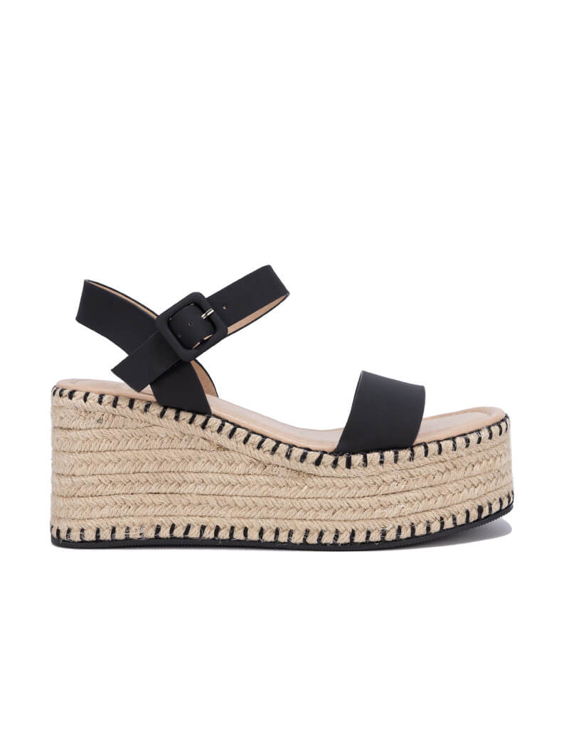 Sandales compensés en halfa